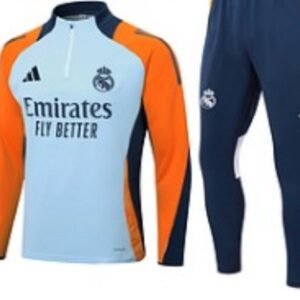 Real Madrid orange/white tracksuit kids